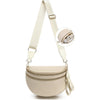 Large Nylon Double Zip Crossbody Bag