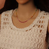 New Rainbow Color Rondelle Gemstone Beaded Necklace