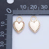 18K Gold Filled Multicolor Micro Pave CZ Heart Charm