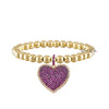 Lila's Gorgeous CZ Heart Charm Bracelet