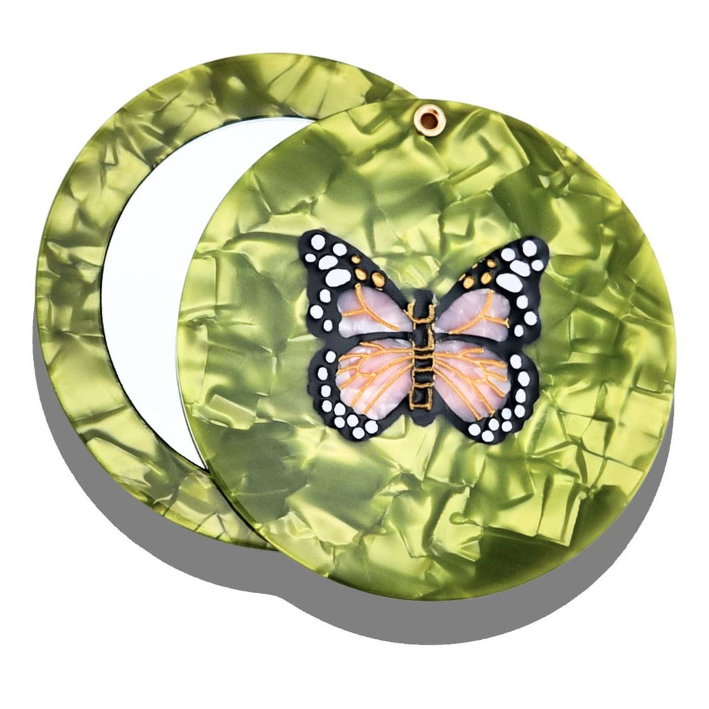 Hand-Painted Compact Mirror