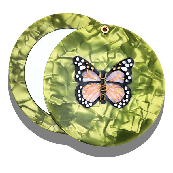 Hand-Painted Compact Mirror