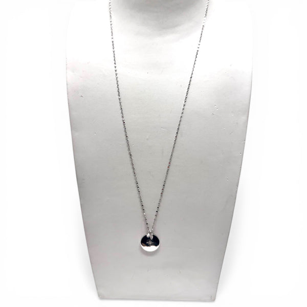 CZ Star Disc Necklace