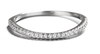 Amy and Annette - Sterling Silver Set of 3 Stacking Ring With crystals from Swarovski