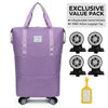 Expandable Nylon Travel Bag on Wheels