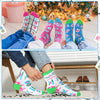 Brightly Colored Mah Jong Socks