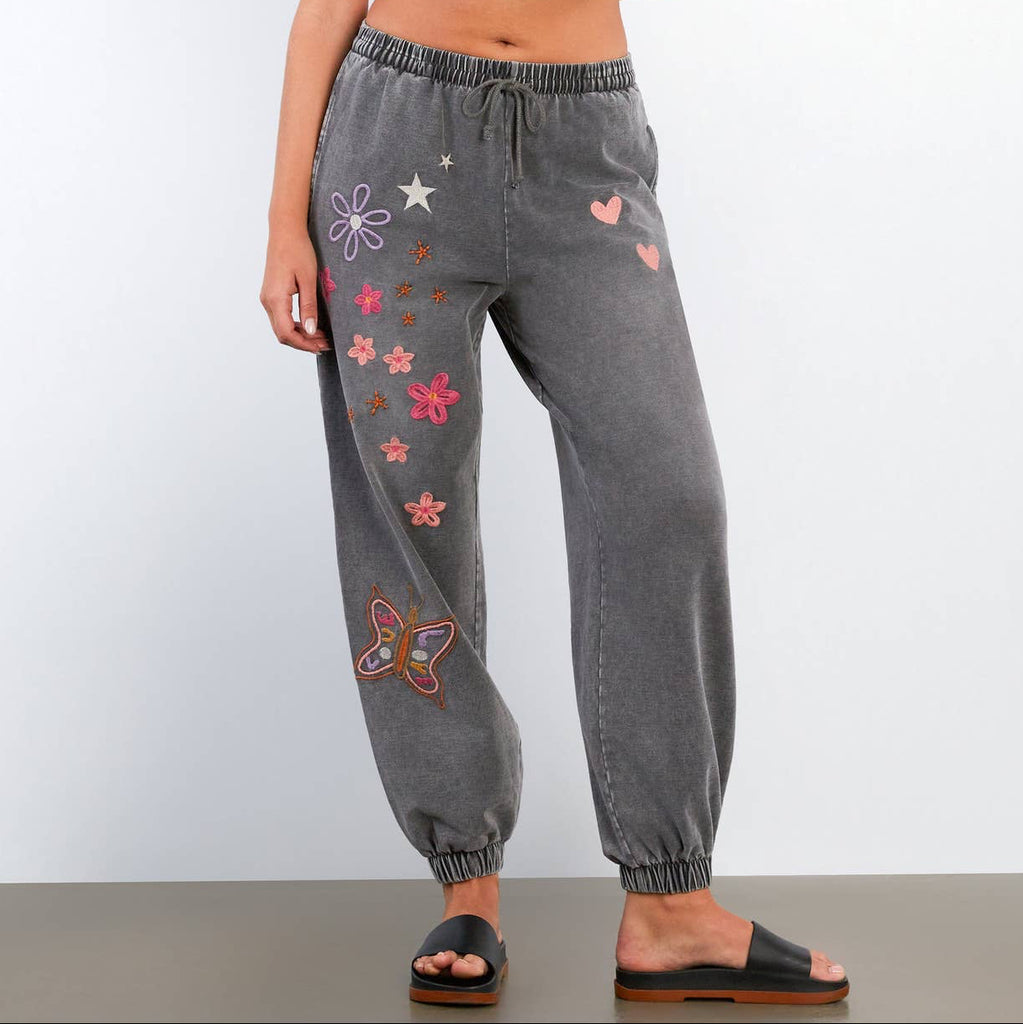 In Full Bloom Grey Jogger