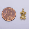 Mini Gold Teddy Bear Charm