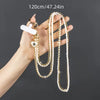 Crossbody White and Gold Phone Holder