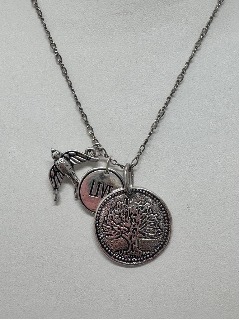 Charms Away Silver Necklace