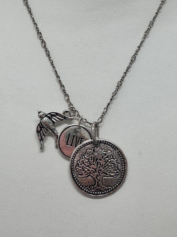 Charms Away Silver Necklace