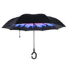 Colorful Floral Double Layer Inverted Umbrellas