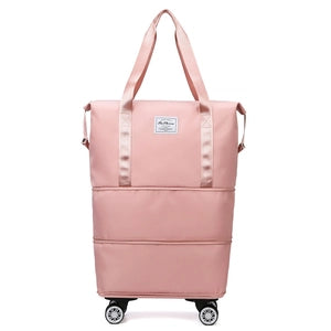 Expandable Nylon Travel Bag on Wheels