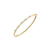 Gold Scattered CZ Bangle