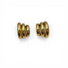 Gold Graduating Rings Post Earrings