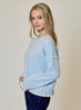 Baby Blue with White Stripe Sweater