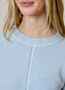 Baby Blue with White Stripe Sweater