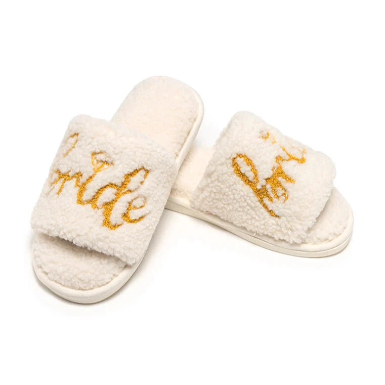 "Bride" Cozy Slide Slippers