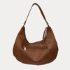 Brie Studded Suede Shoulder/Crossbody Bag