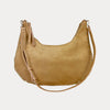 Brie Studded Suede Shoulder/Crossbody Bag