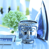 3 Wick Silver Buddha Candle
