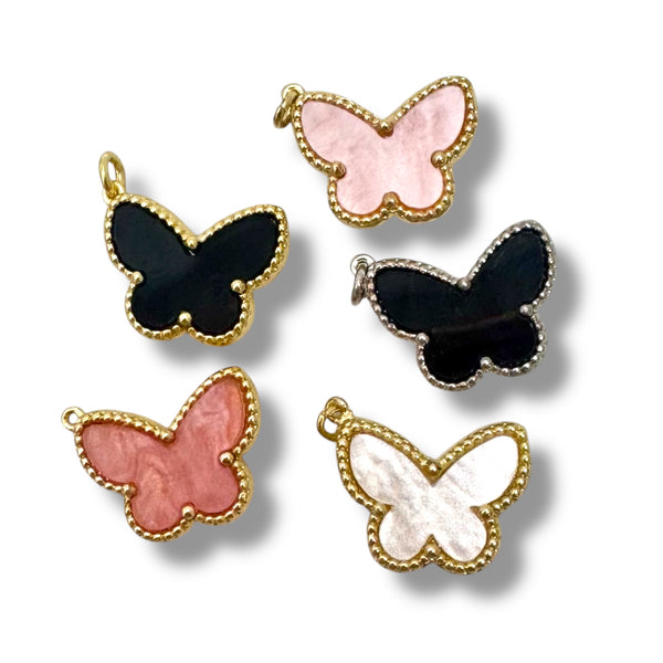Colorful Enamel Butterfly Charms