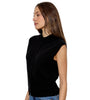 Design History Pure Black Cashmere Button Front Sweater Vest