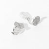 Wavy Pave Disc Clip On Earrings