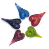 Blown Glass Heart Paperweights