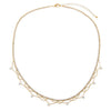 CZ Fringe Gold Layer Choker