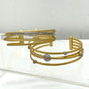 Multi Strand CZ Design Bangle Bracelet