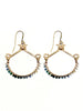 Hydna of Scion Blue Sapphire Wrapped Earrings