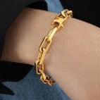 Chunky Golden Links Bracelet