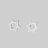 Open Star Of David Earrings
