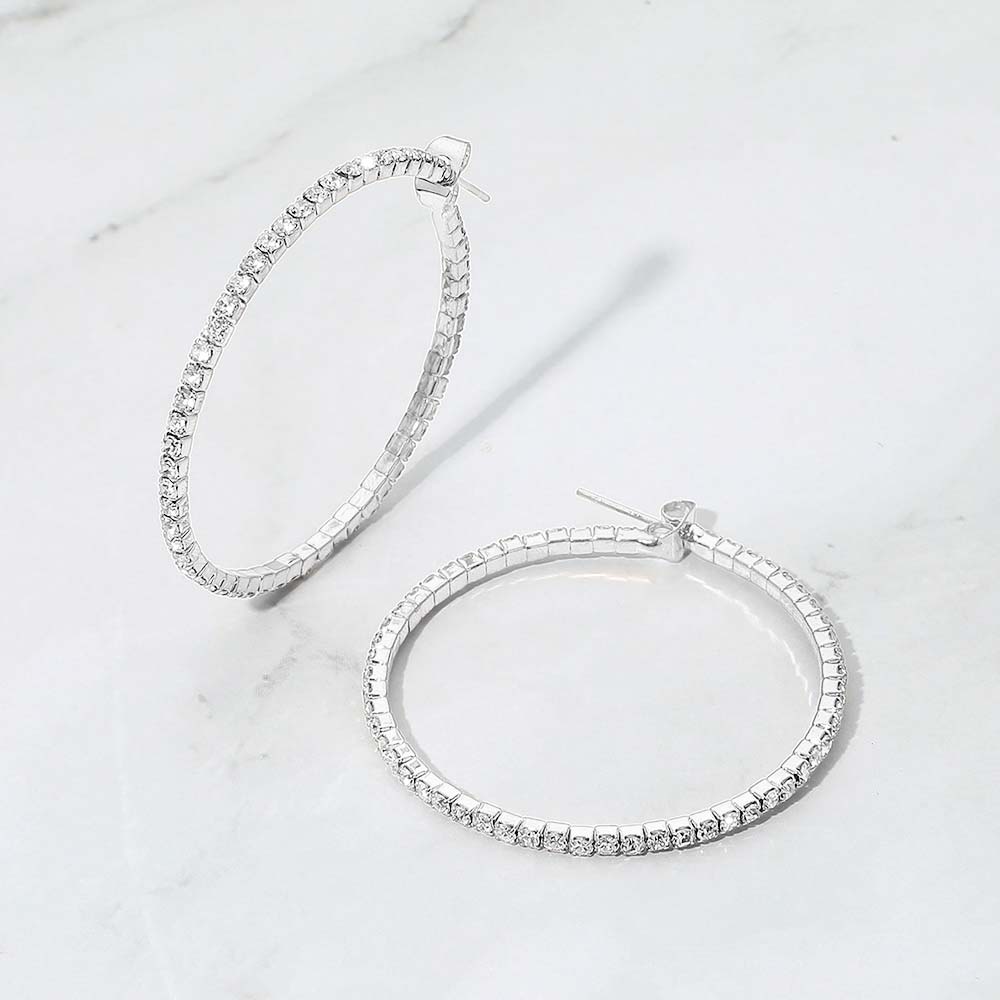 Lightweight CZ Hoops