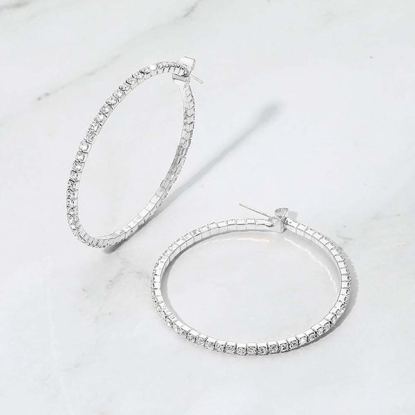 Lightweight CZ Hoops