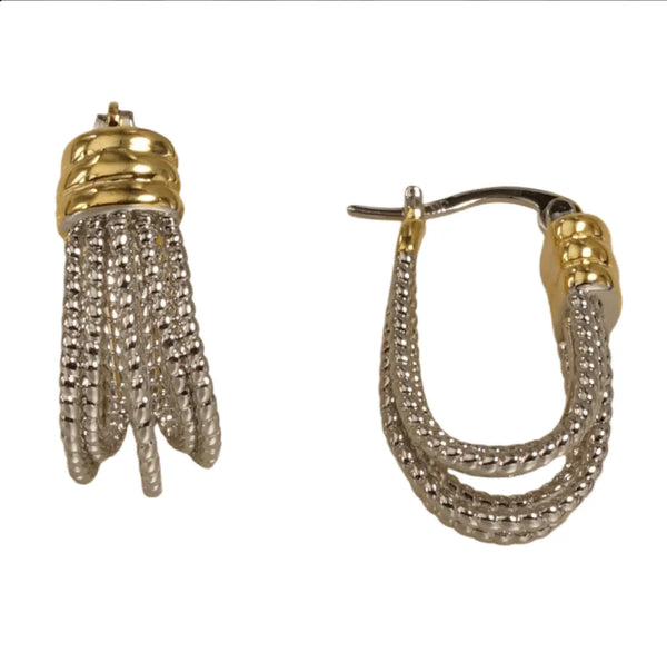 Mesh Huggie Earrings
