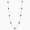 Gold Dipped Quatrefoil Station Necklace