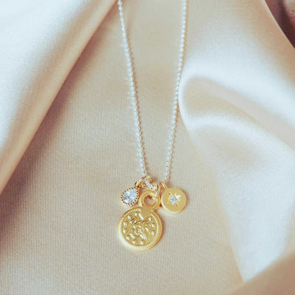 Enchant Gold and Silver Charm Necklace1