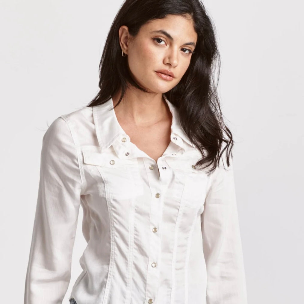 Uriah White Pearl Snap Shirt Uriah White Pearl Snap Shirt