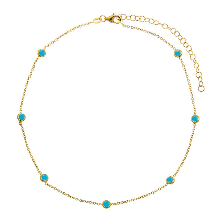 Turquoise Diamond By The Yard Choker