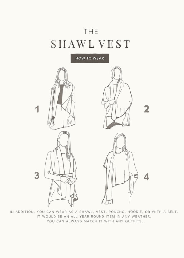 Ruffle Shawl Vest