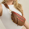 Hammitt Charles Mahogany Pebble Crossbody Leather Bag