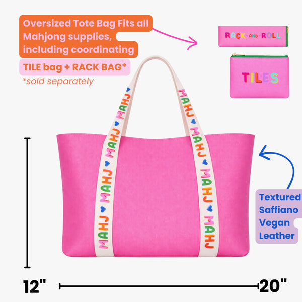 Mahjong Tile Bag In Pink