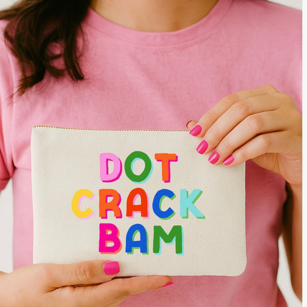 Dot Crack Bam Canvas Bag
