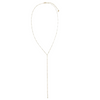 Solid Mini Beaded  Drop Lariat  Necklace