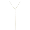 Solid Mini Beaded  Drop Lariat  Necklace