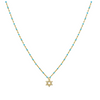 Colored Beaded Enamel Star Of David