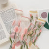 Nylon and Cotton Flower Jacquard Socks