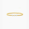 Gold Plated Pearl and Gold Beaded Ball Bracelet